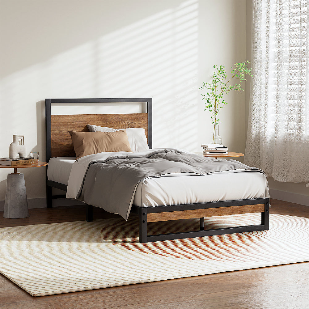 Artiss Bed Frame Single Size Metal Bed Frame DANE