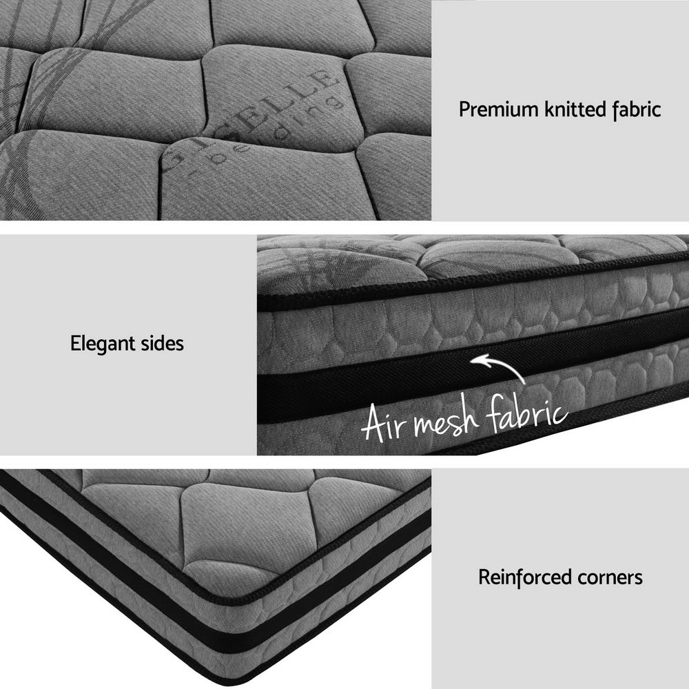 Artiss Metal Bed Frame King Single Size Beds Platform with Mattress