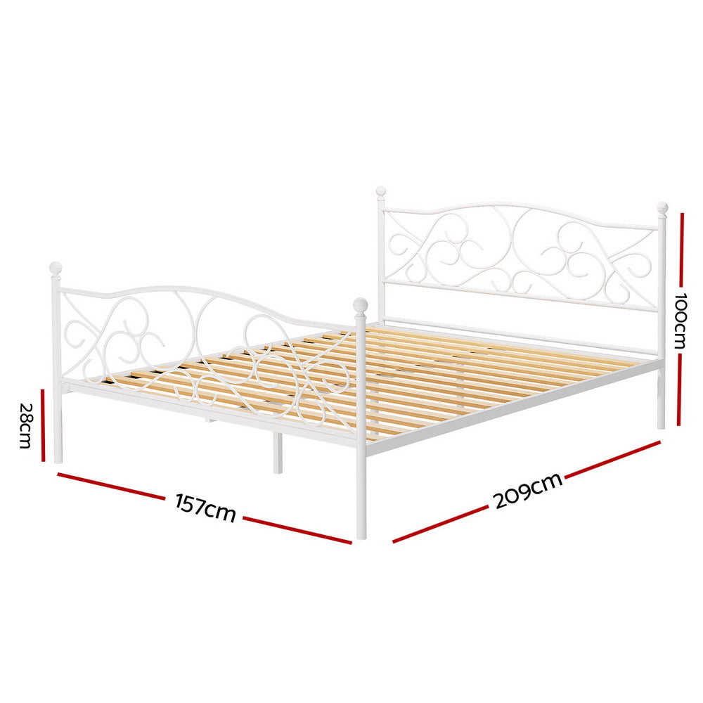 Artiss Bed Frame Queen Size Metal Bed Frame GROA