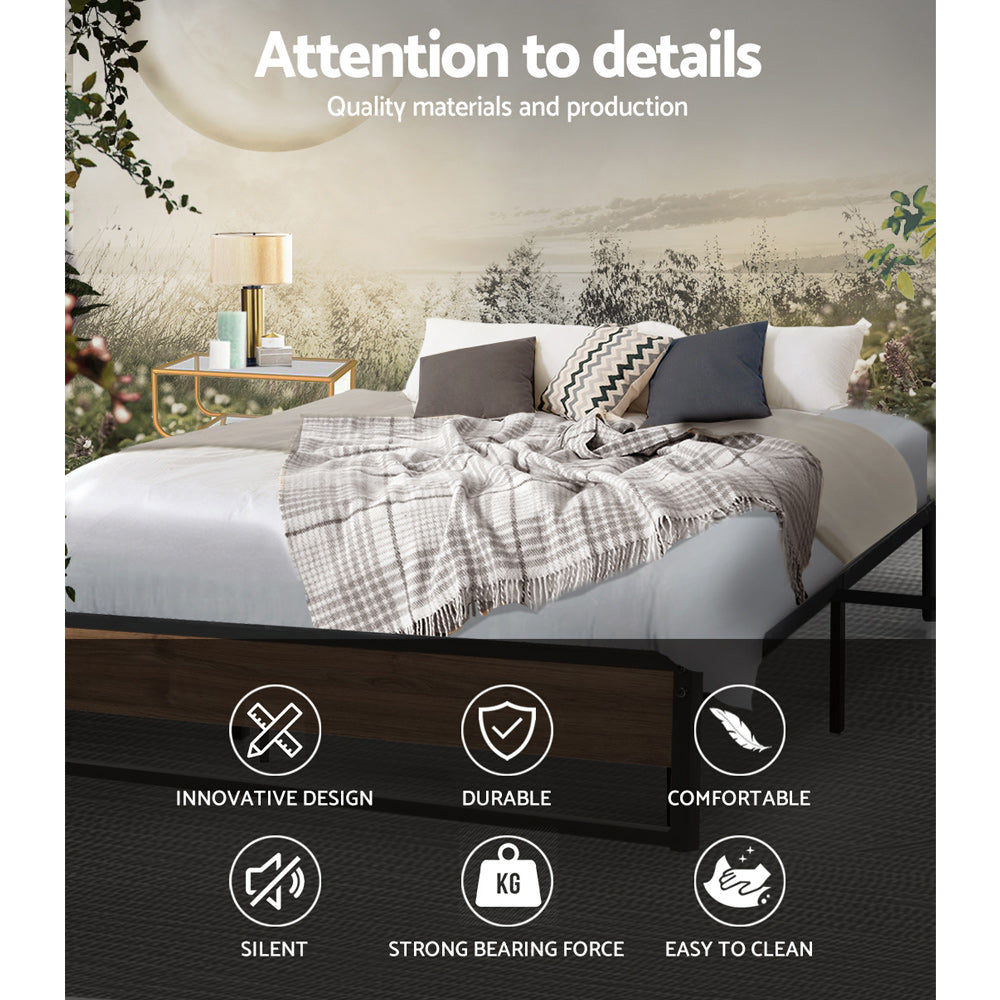 Artiss Bed Frame Metal Bed Frame Bed Base OSLO - Queen