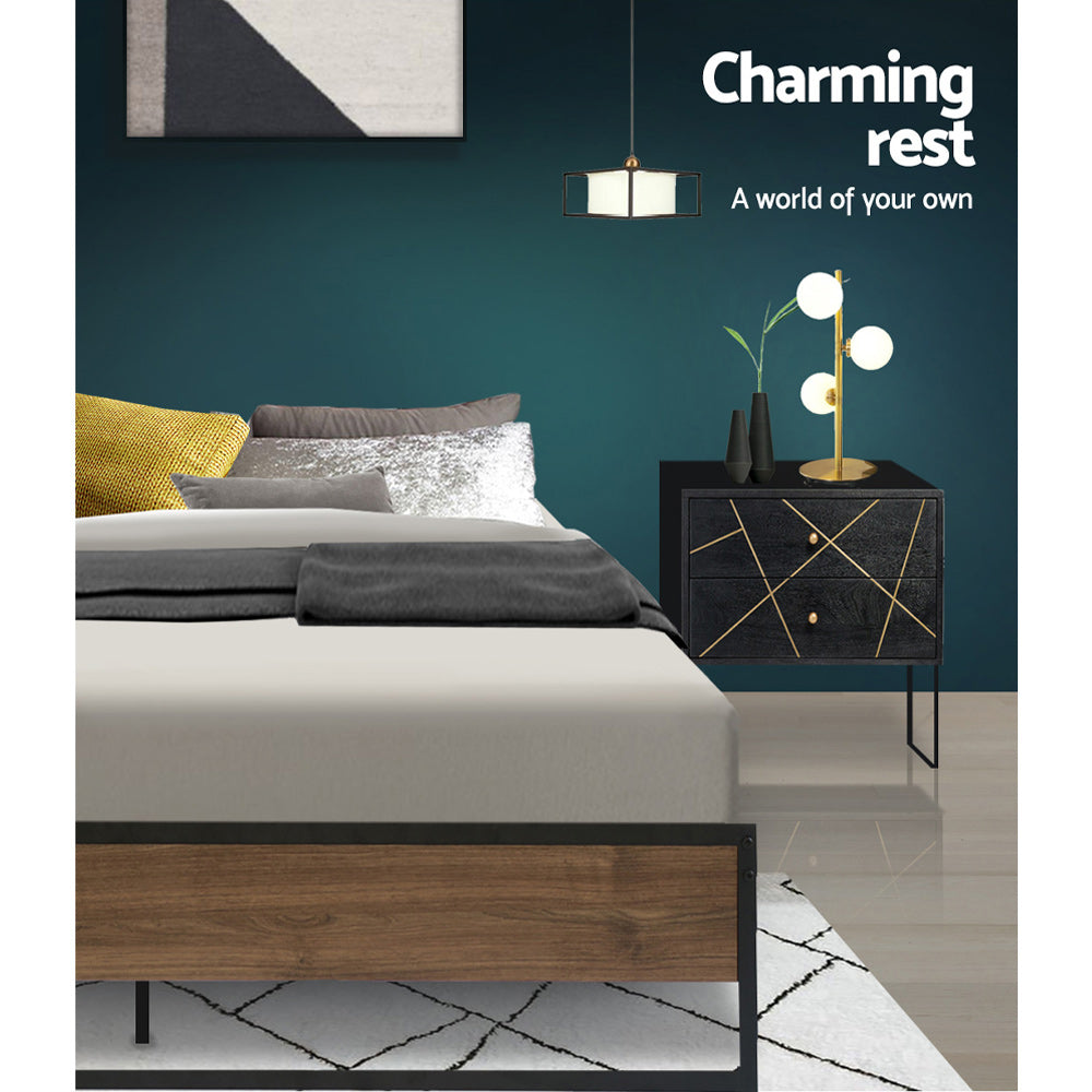 Artiss Bed Frame Metal Bed Frame Bed Base OSLO - Queen