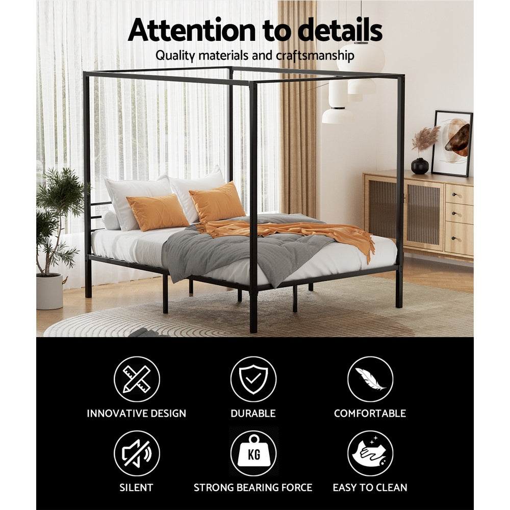 Artiss Bed Frame Queen Size Metal Bed Frame POCHY