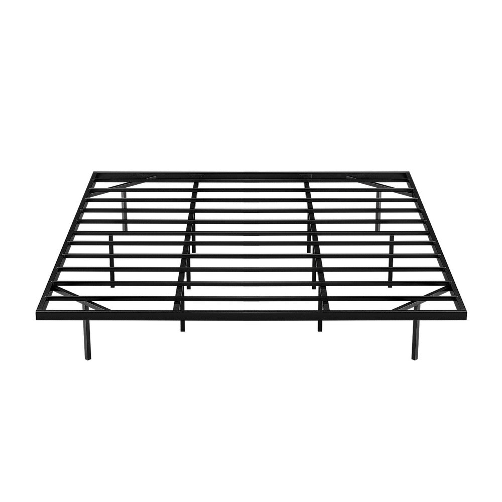Artiss King Bed Frame,Floating Metal Bed Frame with Smart LED Lights - Sturdy Metal Platform Bed Base, Silent Design, Tool-Free Assembly, 300KG Capacity for Home/Hotel/Master Bedroom