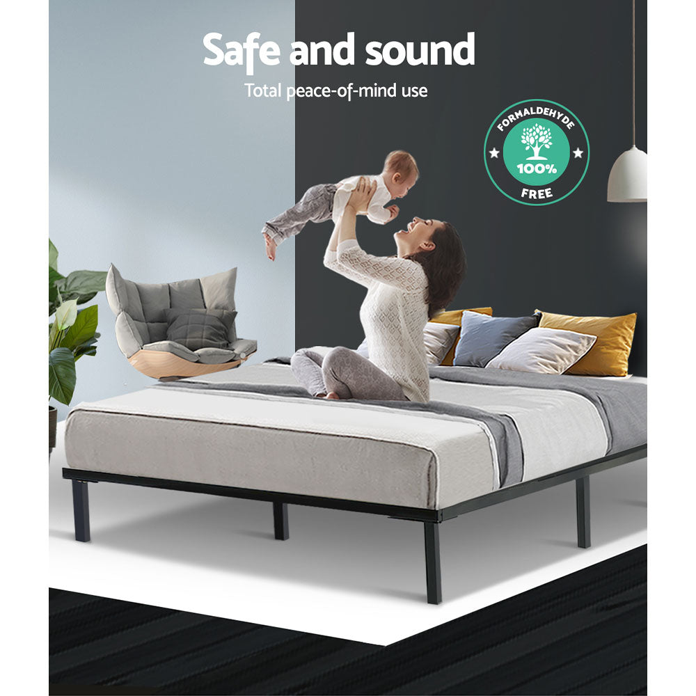 Artiss Bed Frame Queen Size Metal Bed Frame TED