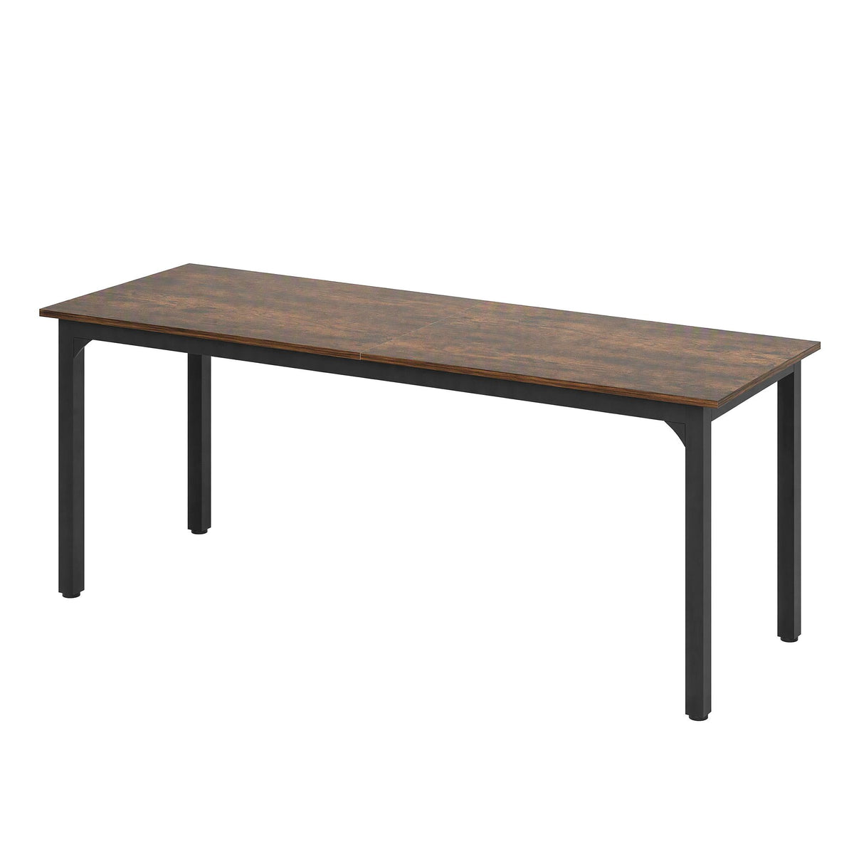 Artiss Computer Desk 2 Person Double Workstation Study Table Rustic Brown 200cm