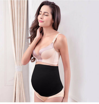 Maternity Belly Band Cover Pregnancy Baby Support Strap - Black