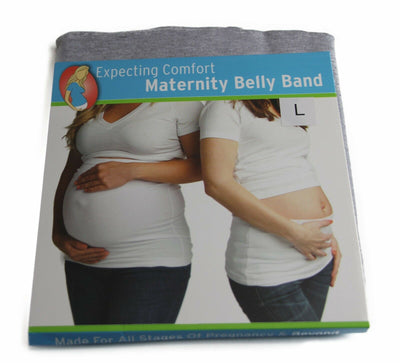 Maternity Belly Band Cover Pregnancy Baby Support Strap - Grey