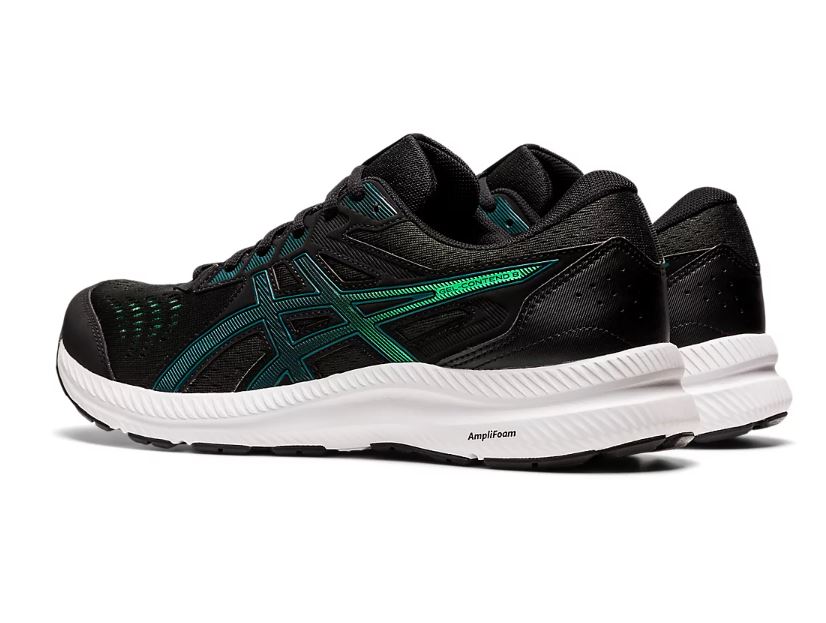 Mens Asics Gel-Contend 8 Black/Velvet Pine Athletic Running Shoes