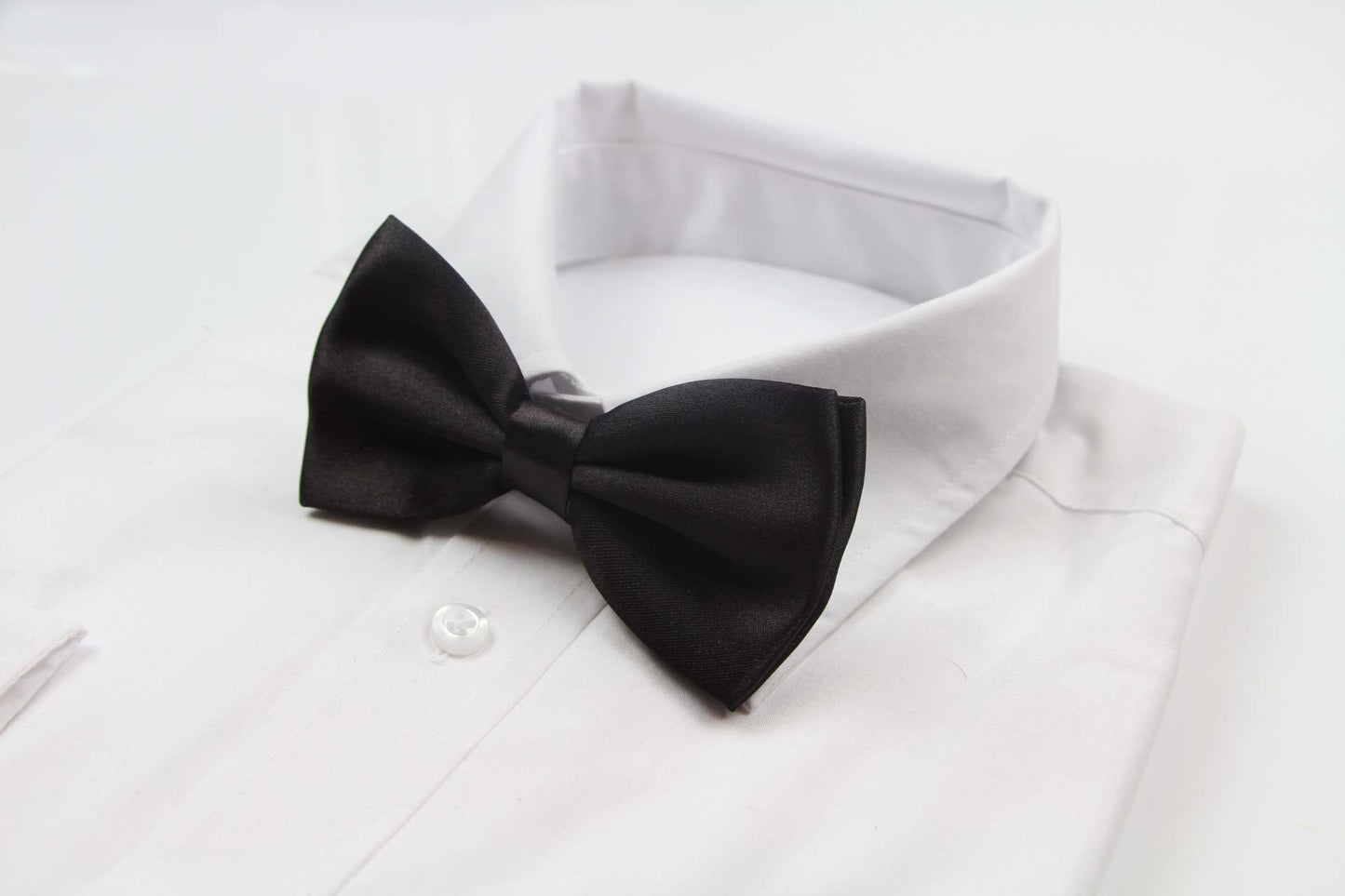 Mens Dark Brown Solid Plain Colour Bow Tie