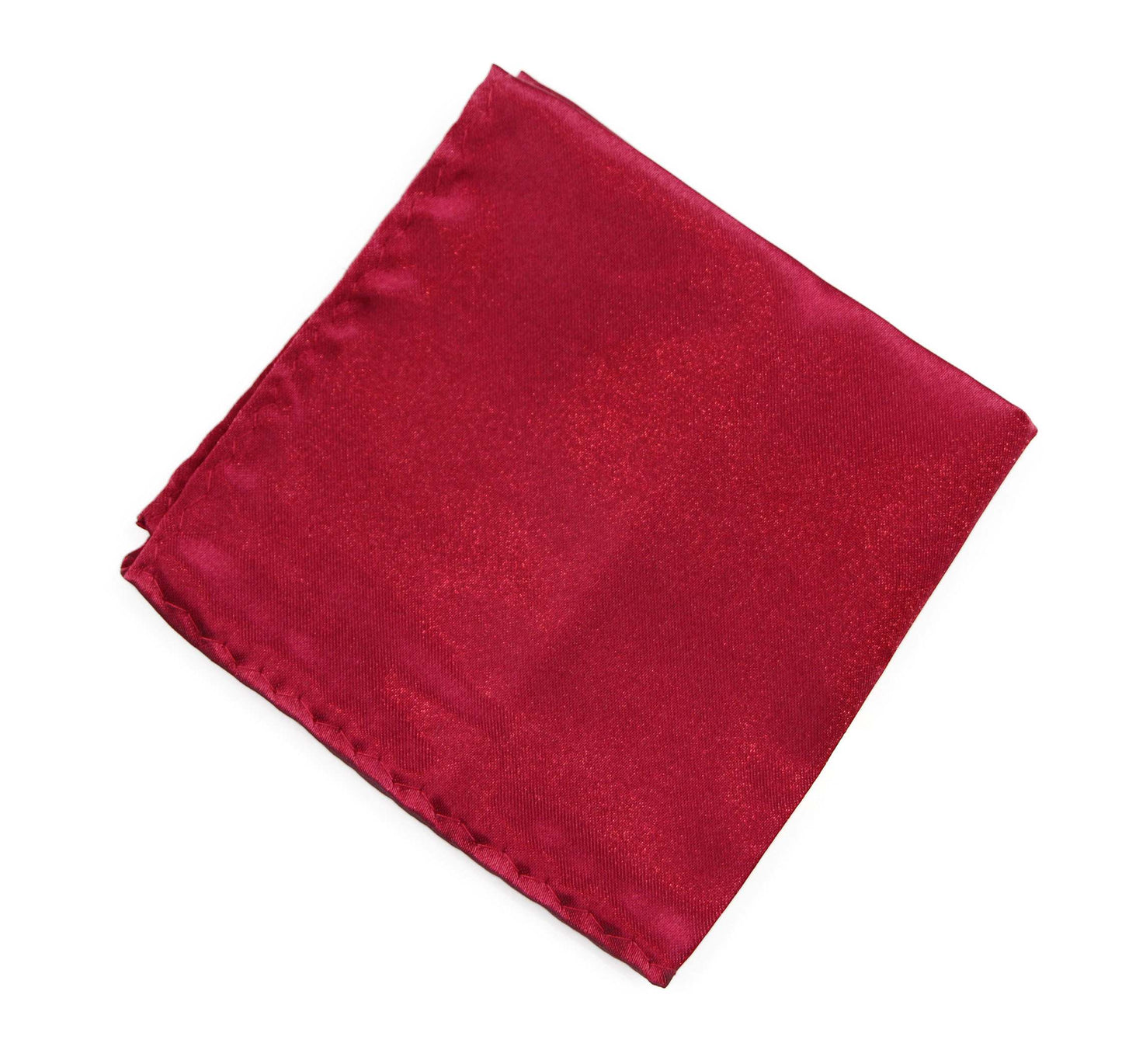 Mens Dark Red Pocket Square
