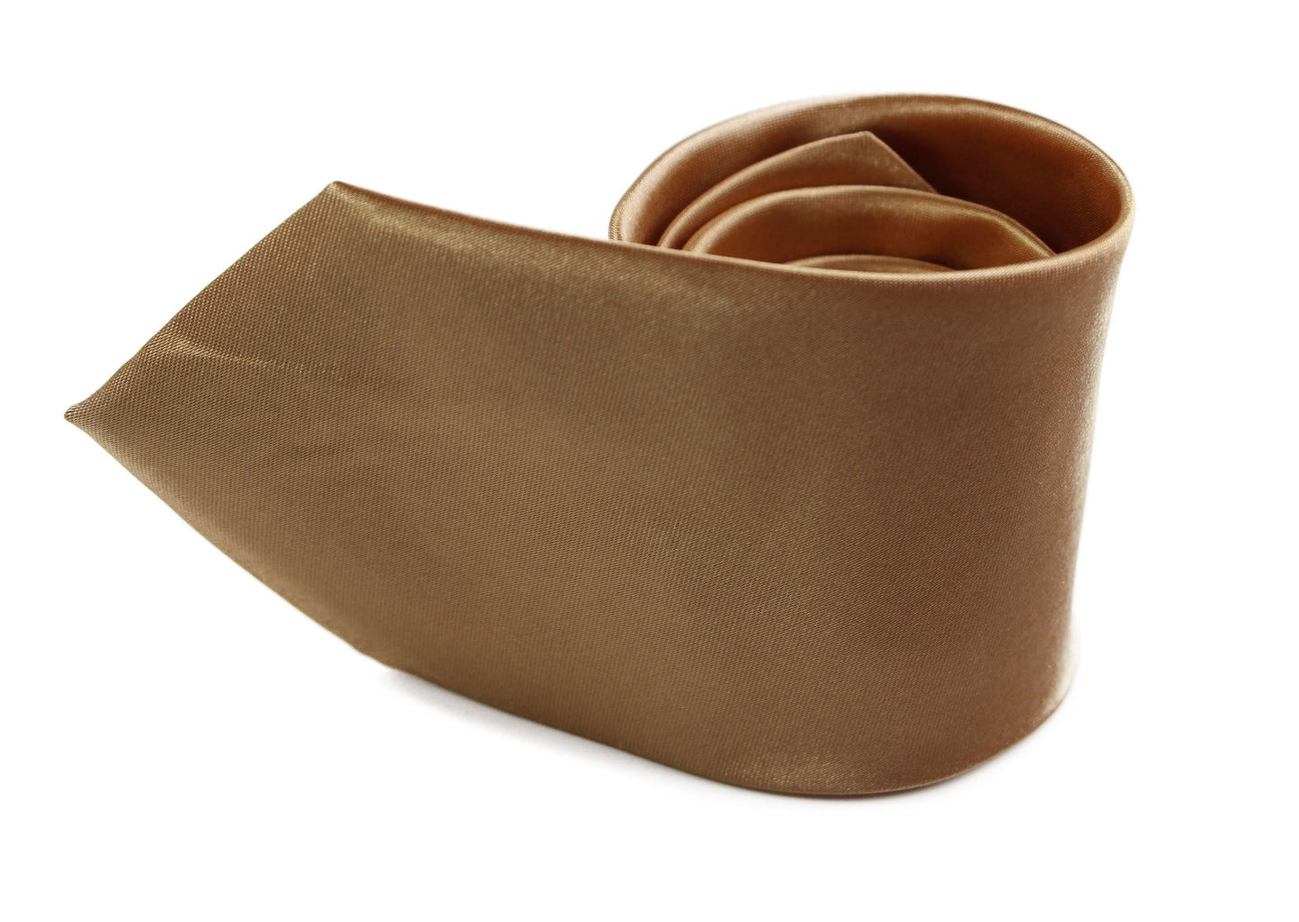 Mens Gold 8cm Plain Neck Tie