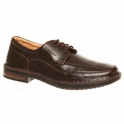 Mens Grosby Bruce Brown Dress Work Formal Dress Shoes Men's Lace Up Shoes