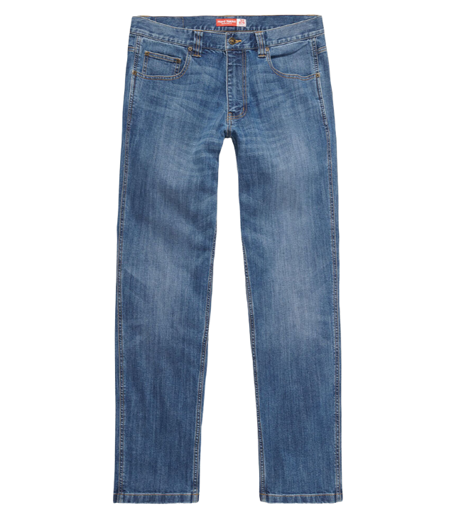 Mens Hard Yakka Heritage Regular Jeans Tough Denim Stonewash Y03100