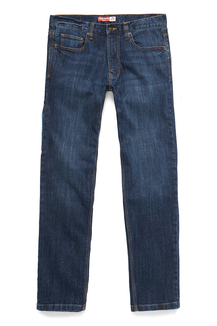 Mens Hard Yakka Heritage Slim Fit Jeans Tough Denim Indigo Y03105