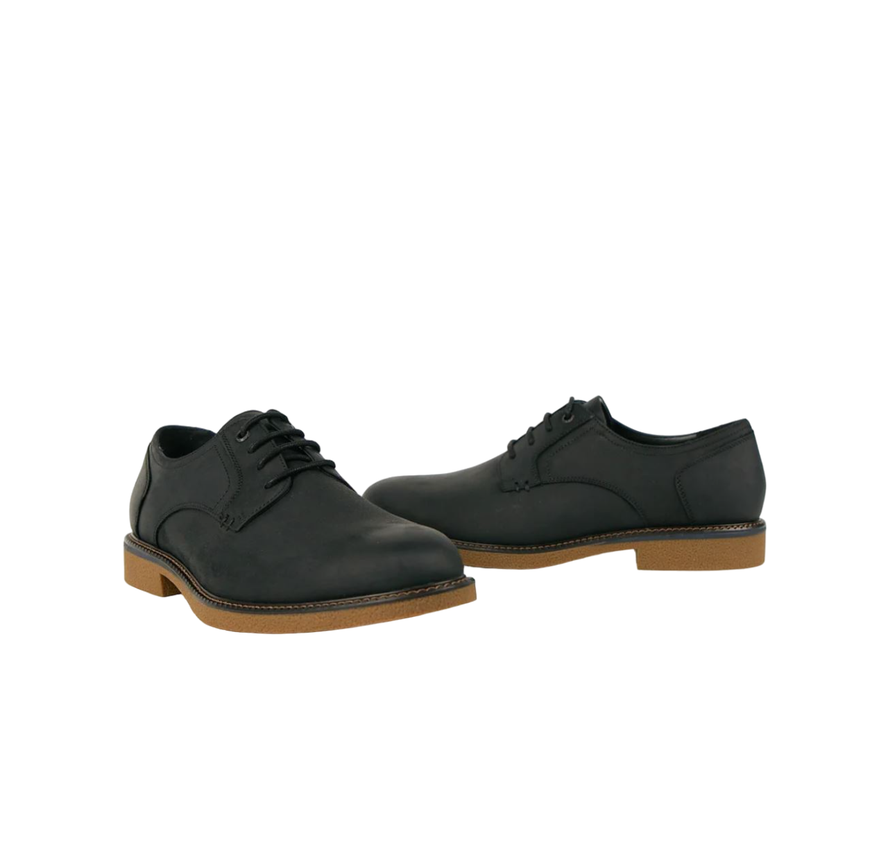 Mens Hush Puppies Manchester Black Rub Dress Formal Lace Up Shoes