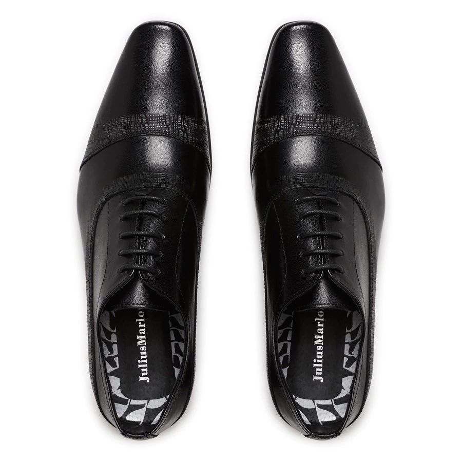 Mens Julius Marlow Borris Black Leather Lace Up Dress Work Formal Shoes