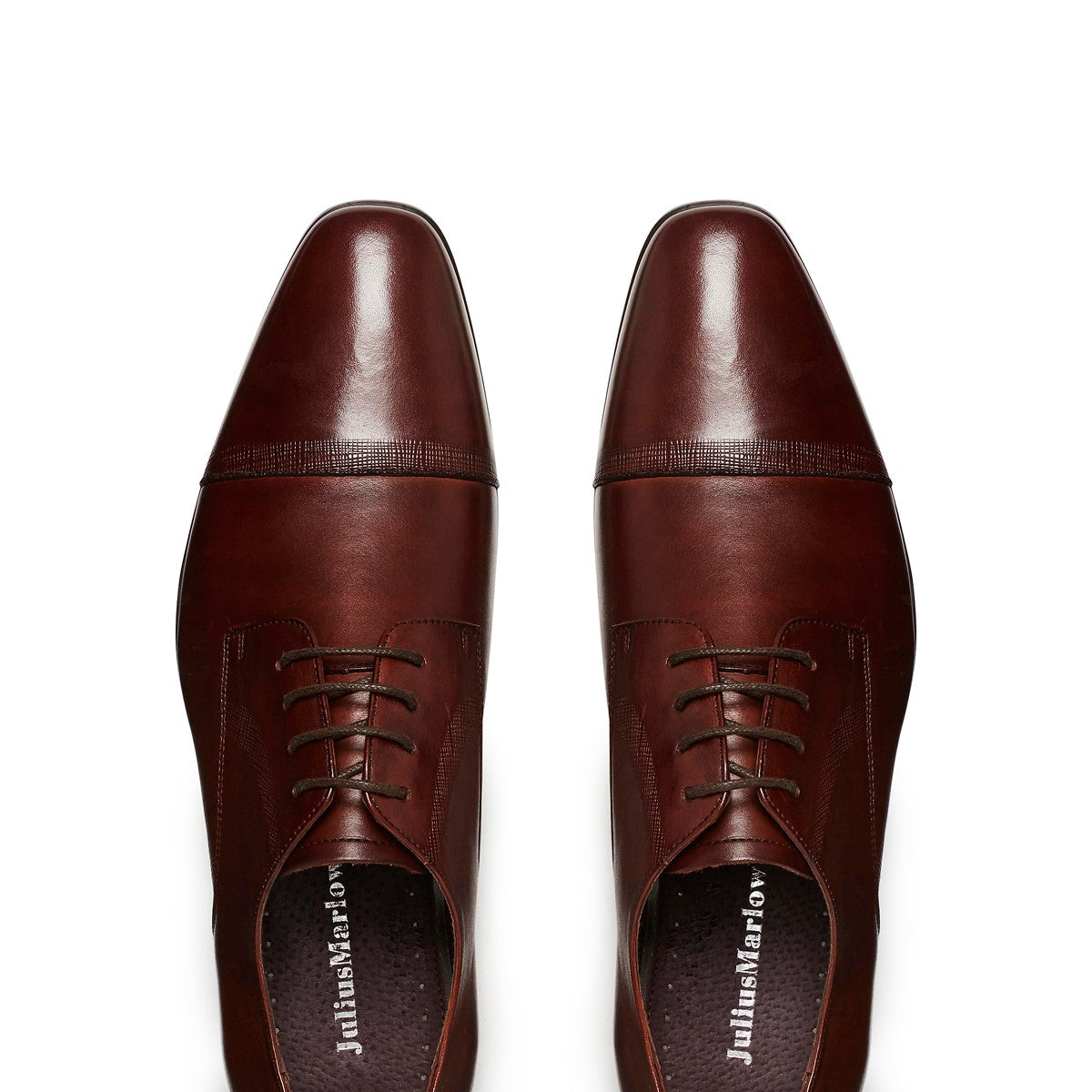 Mens Julius Marlow Jaded Work Leather Brown Lace Up Dress Shoes