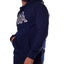 Mens Kappa Logo Tairiti Hooded Sweater 922 Pullover Hoodie Blue/Grey