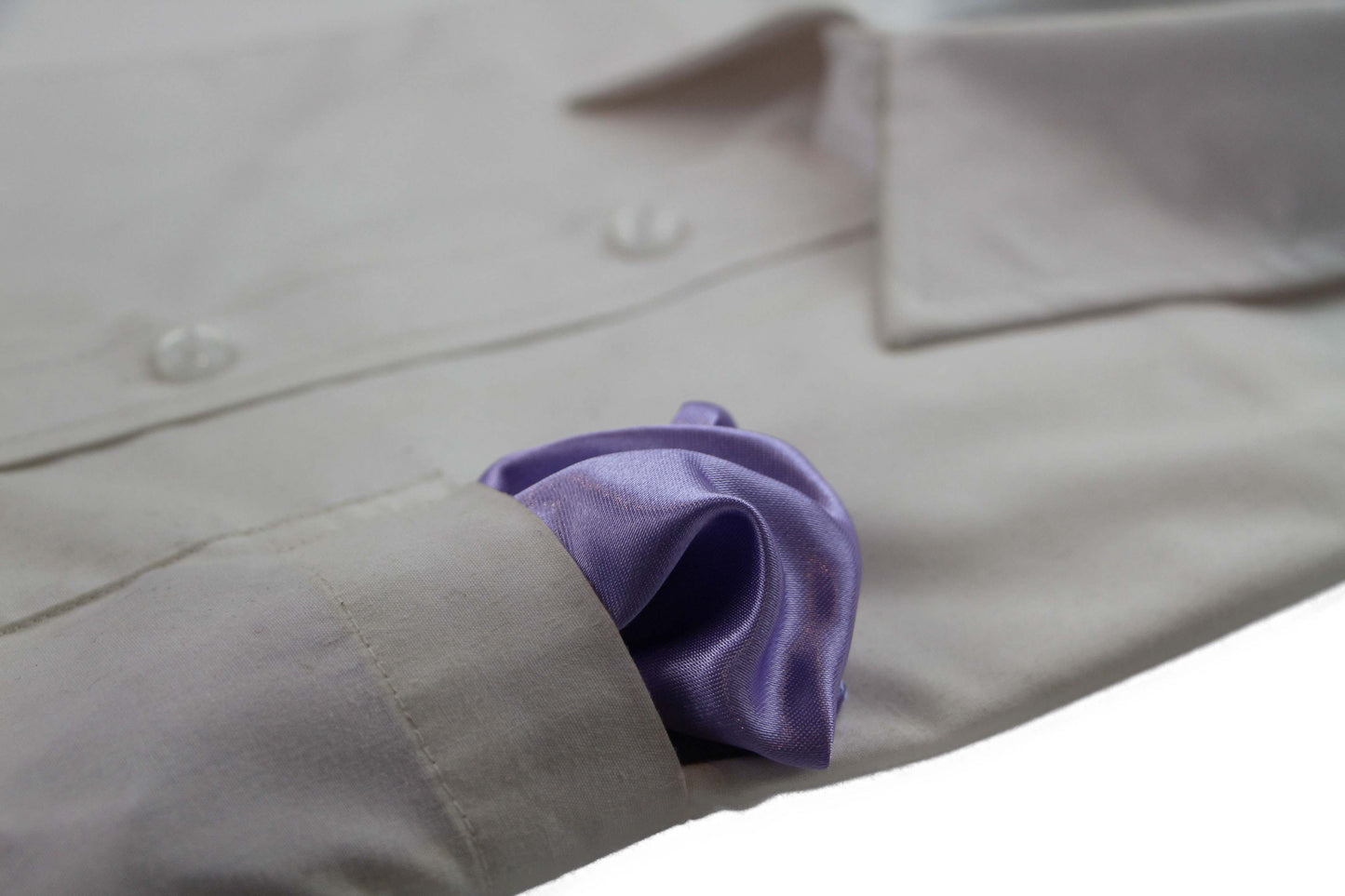 Mens Lavender Pocket Square