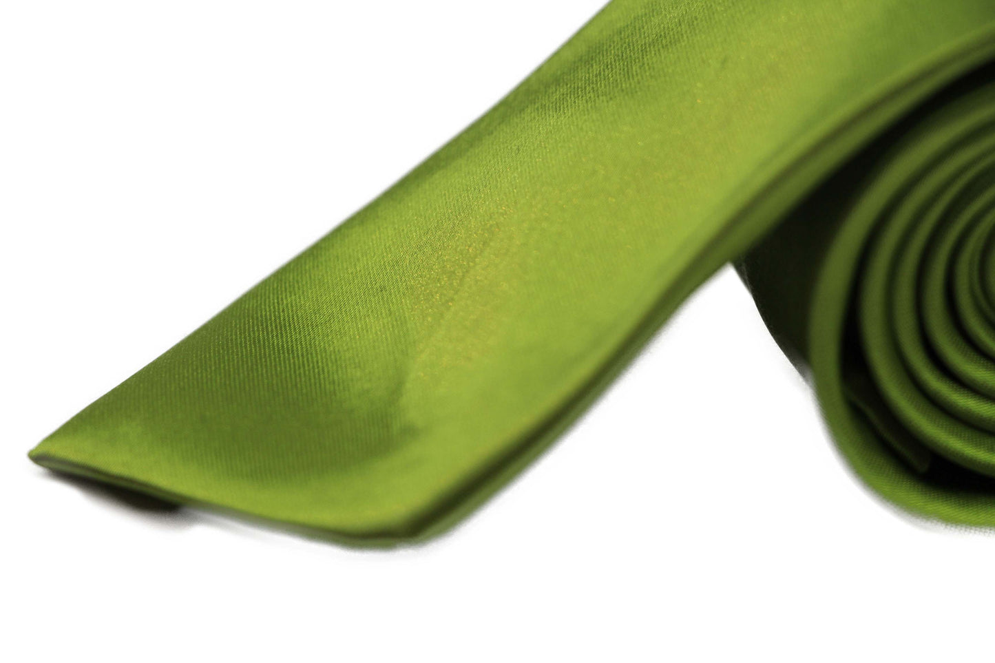 Mens Light Green 8cm Plain Neck Tie