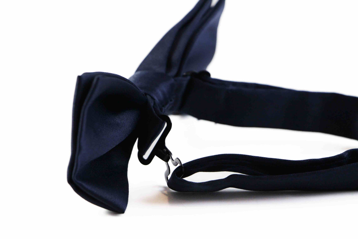Mens Matt Solid Plain Navy Colour Bow Tie