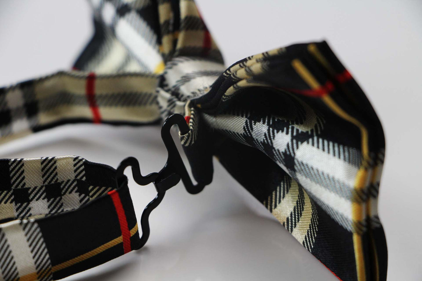 Mens Multicoloured Colourful Stripe Patterned Bow Tie