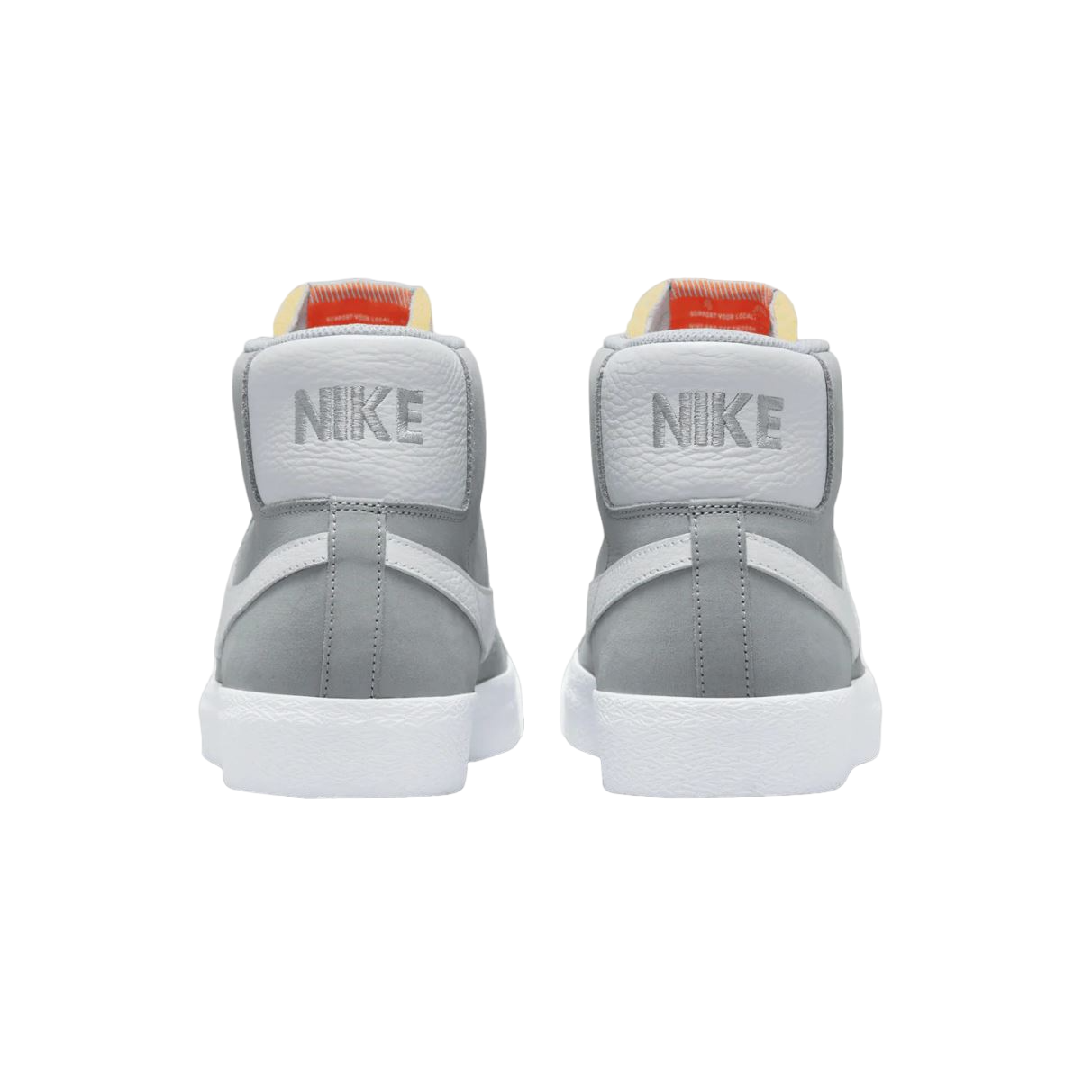 Mens Nike Sb Zoom Blazer Mid Iso Wolf Grey/ White Athletic Shoes