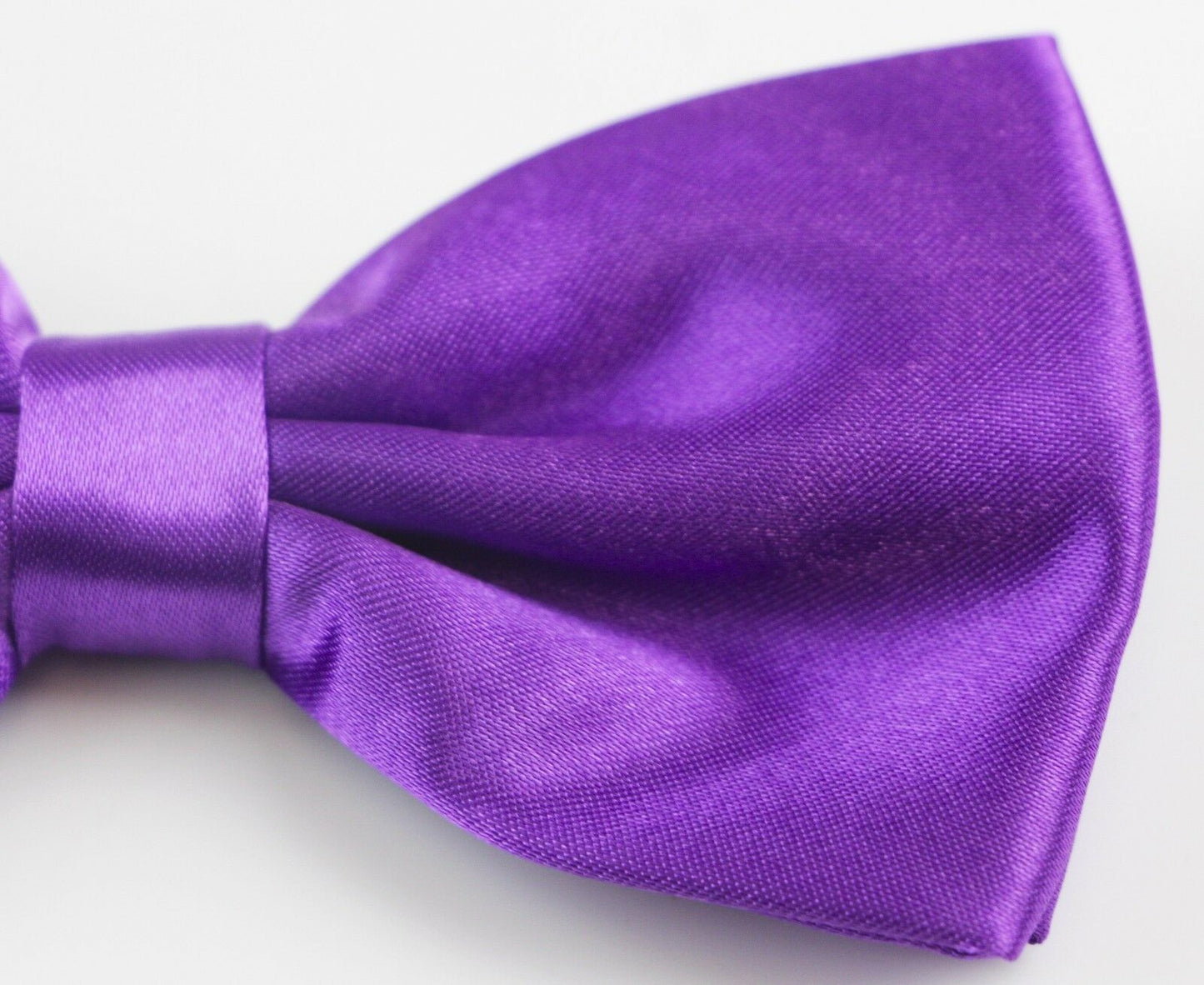 Mens Purple Solid Plain Colour Bow Tie