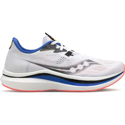 Mens Saucony Endorphin Pro 2 White/Black/Vizi Athletic Training Shoes