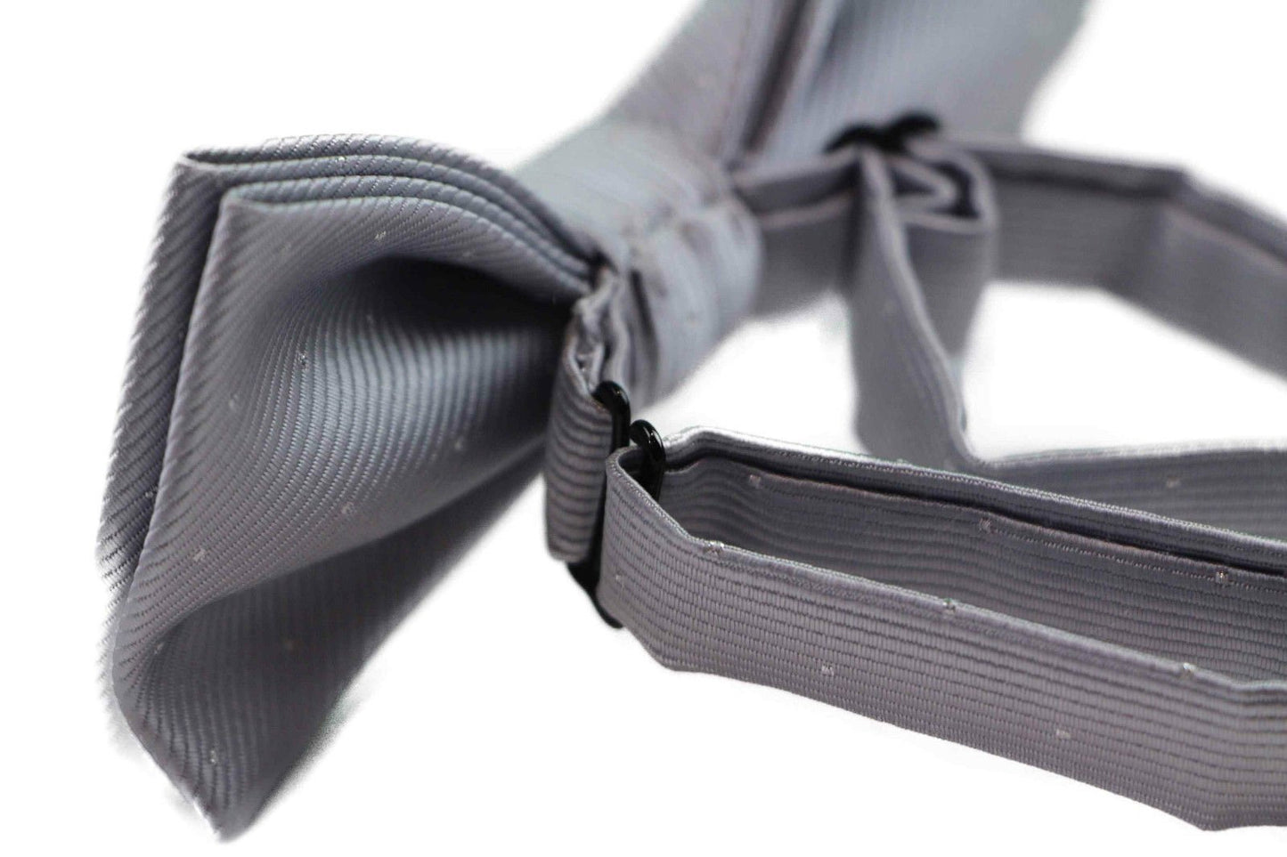 Mens Silver With Silver Stars Matching Bow Tie & Pocket Square Set