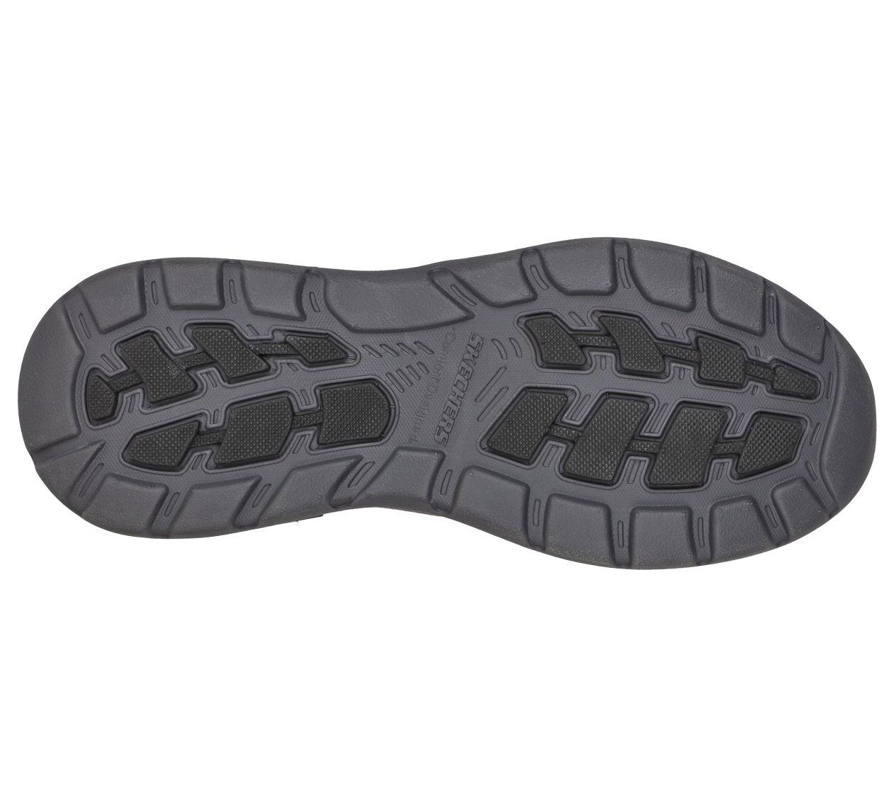 Mens Skechers Arch Fit Motley - Ratel Charcoal Slip On Shoes