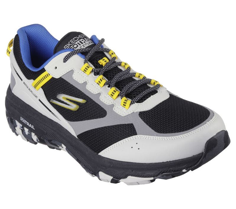 Mens Skechers Go Run Trail Altitude - Marble Rock 2.0 Grey Yellow Shoes
