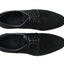 Mens Zasel Hercules Black Suede Leather Lace Up Shoes