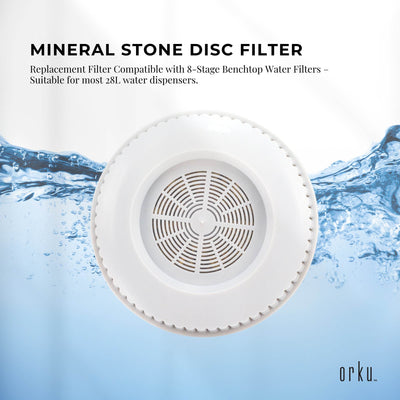 1x Mineral Stone Filter Disc Replacement For 8 Stage Benchtop - Cartridge Pad