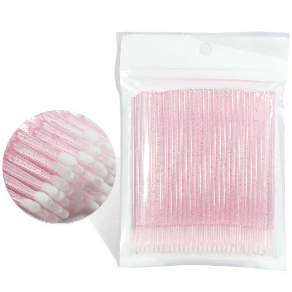 Miosh Disposable Micro Applicator Brush 100PCS - Pink