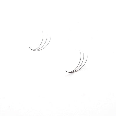 Miosh Eyelash Extensions - XL 3D Premade Volume Short Stem Lash 0.07 / D CURL