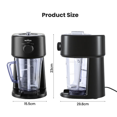 NORDA 1.1L Slushie Machine Shaved Ice Maker 3 Texture Levels Black
