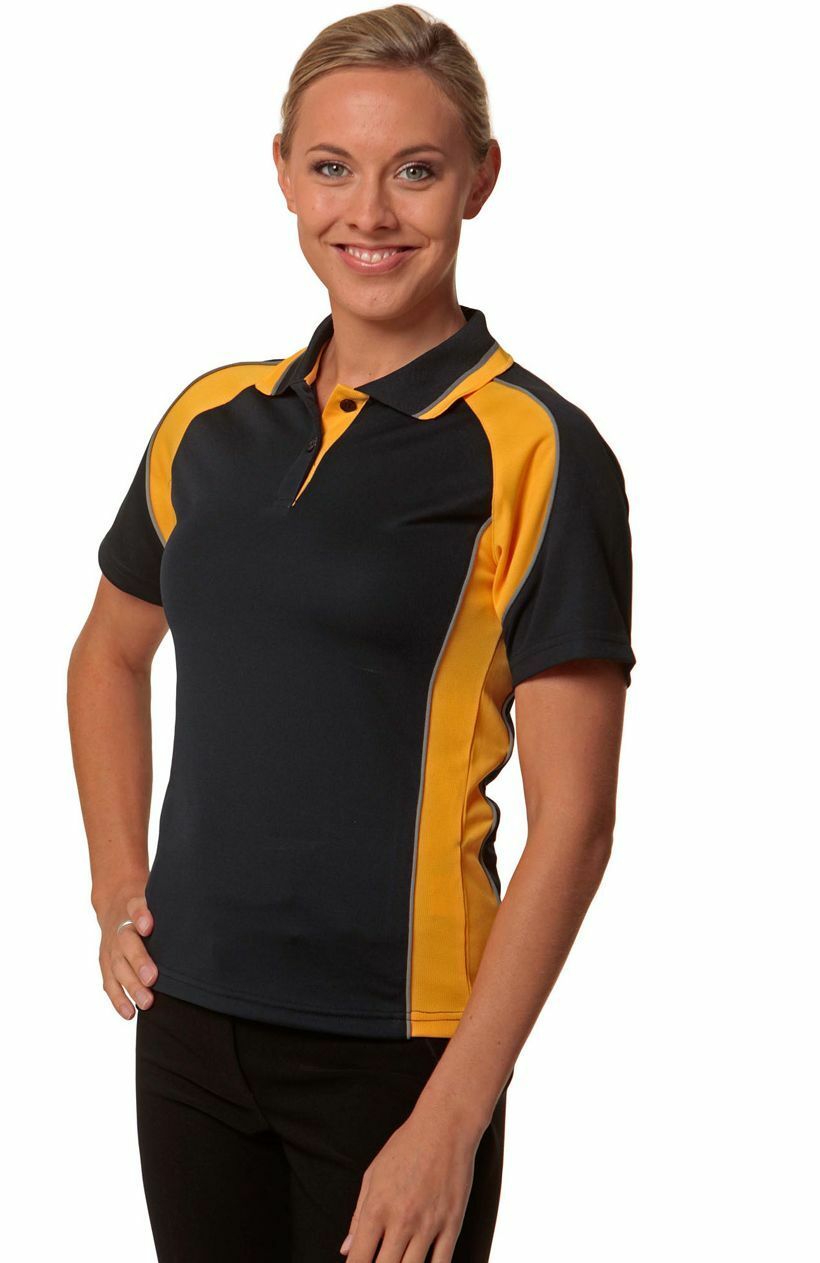 New Womens Mascot Ladies Sports Casual Gym Tshirt Shirt Black Top