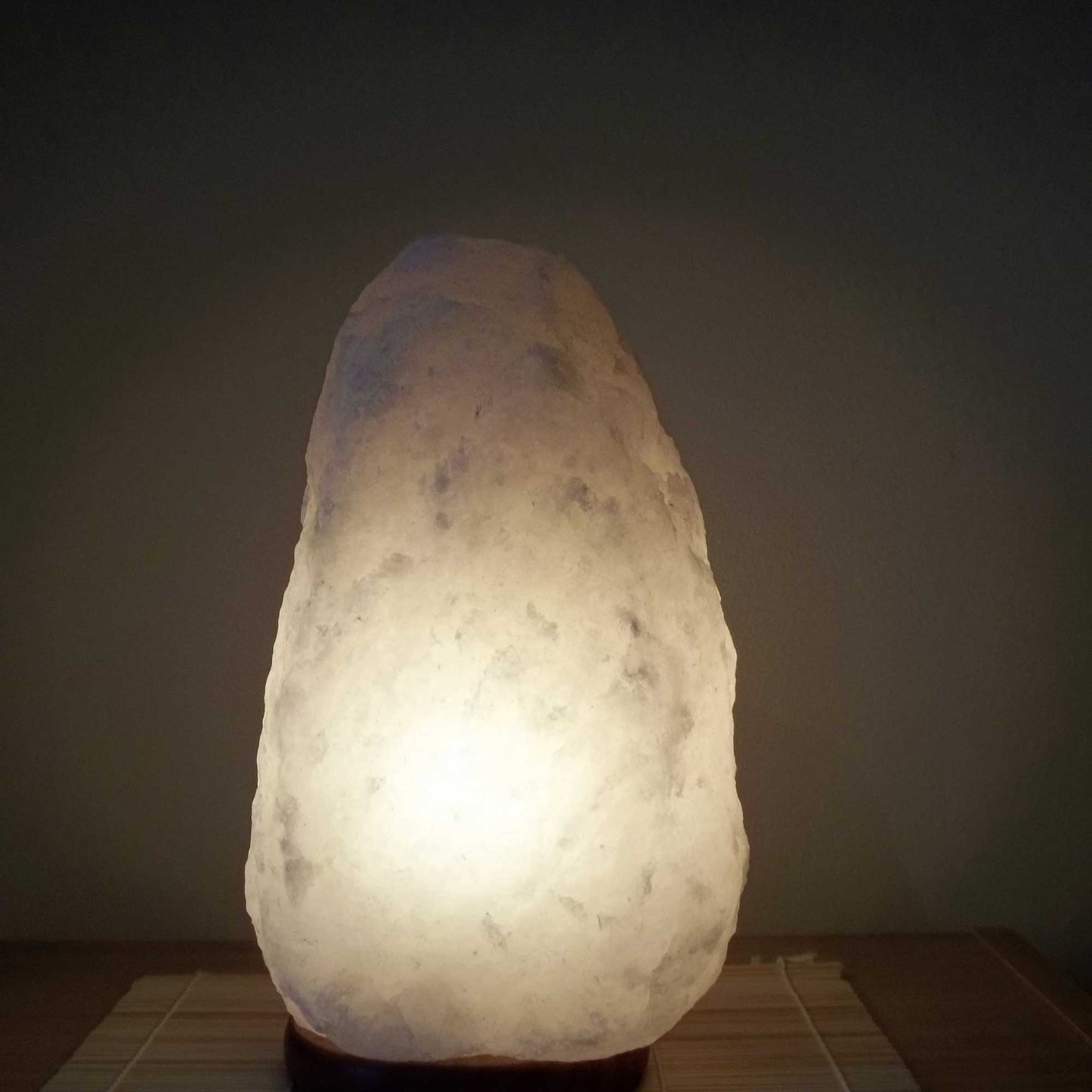 Orku 1-2Kg Himalayan White Salt Lamp - Natural Rock Shape Night Light