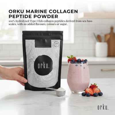 Orku 100g Marine Collagen Peptide Powder - Pure Type I Hydrolysed Protein