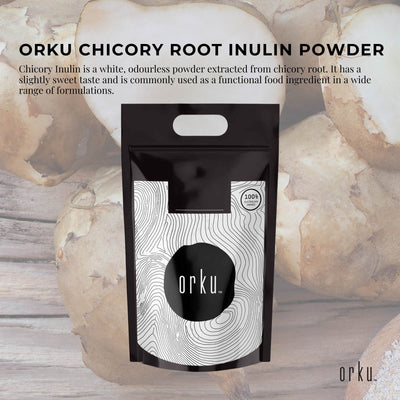 Orku 10Kg Chicory Root Inulin Powder - Unflavoured Food Ingredient