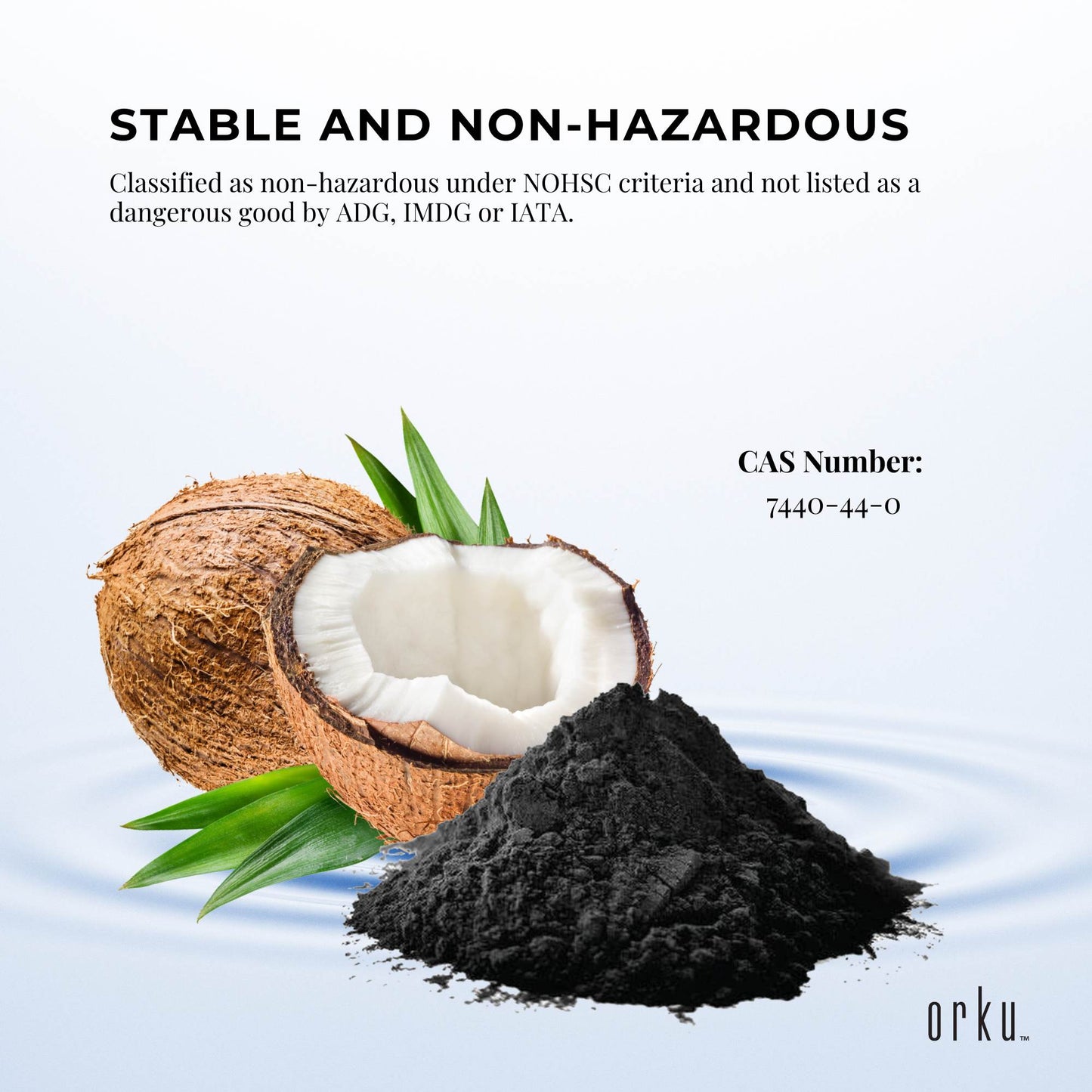 Orku 2Kg Activated Carbon Powder Coconut Charcoal - Water Filtration