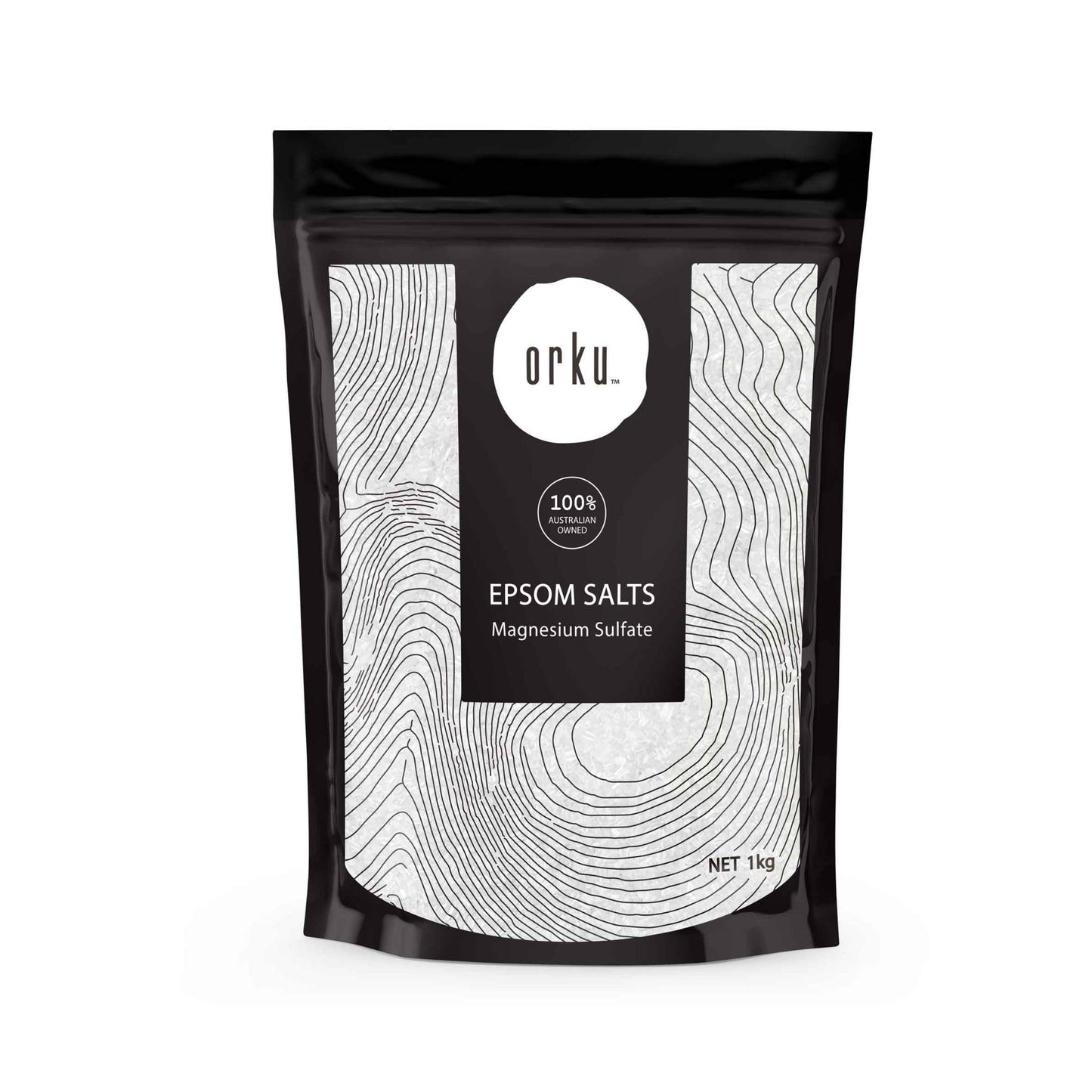 Orku 1Kg Epsom Salt - Magnesium Sulphate Bath Salts Skin Body