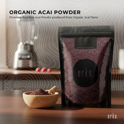 Orku 1Kg Organic Acai Powder Brazilian Berry Smoothie Bowl Ingredient