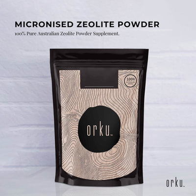 Orku 1Kg Ultrafine Micronised Zeolite Powder - Natural Clinoptilolite Mineral