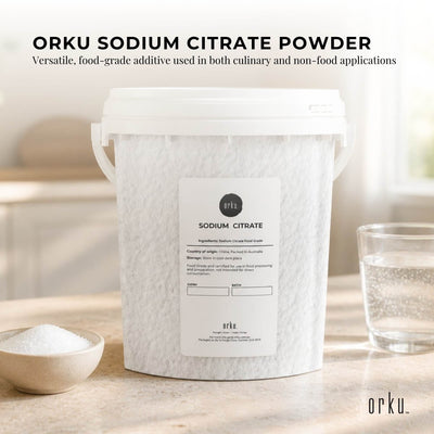 Orku 1.3Kg Sodium Citrate Powder Food Grade Trisodium Citrate Dihydrate Tub