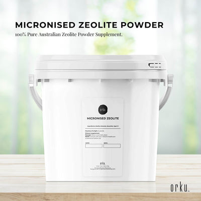 Orku 1.3kg Ultrafine Micronised Zeolite Powder Tub Natural Clinoptilolite Mineral
