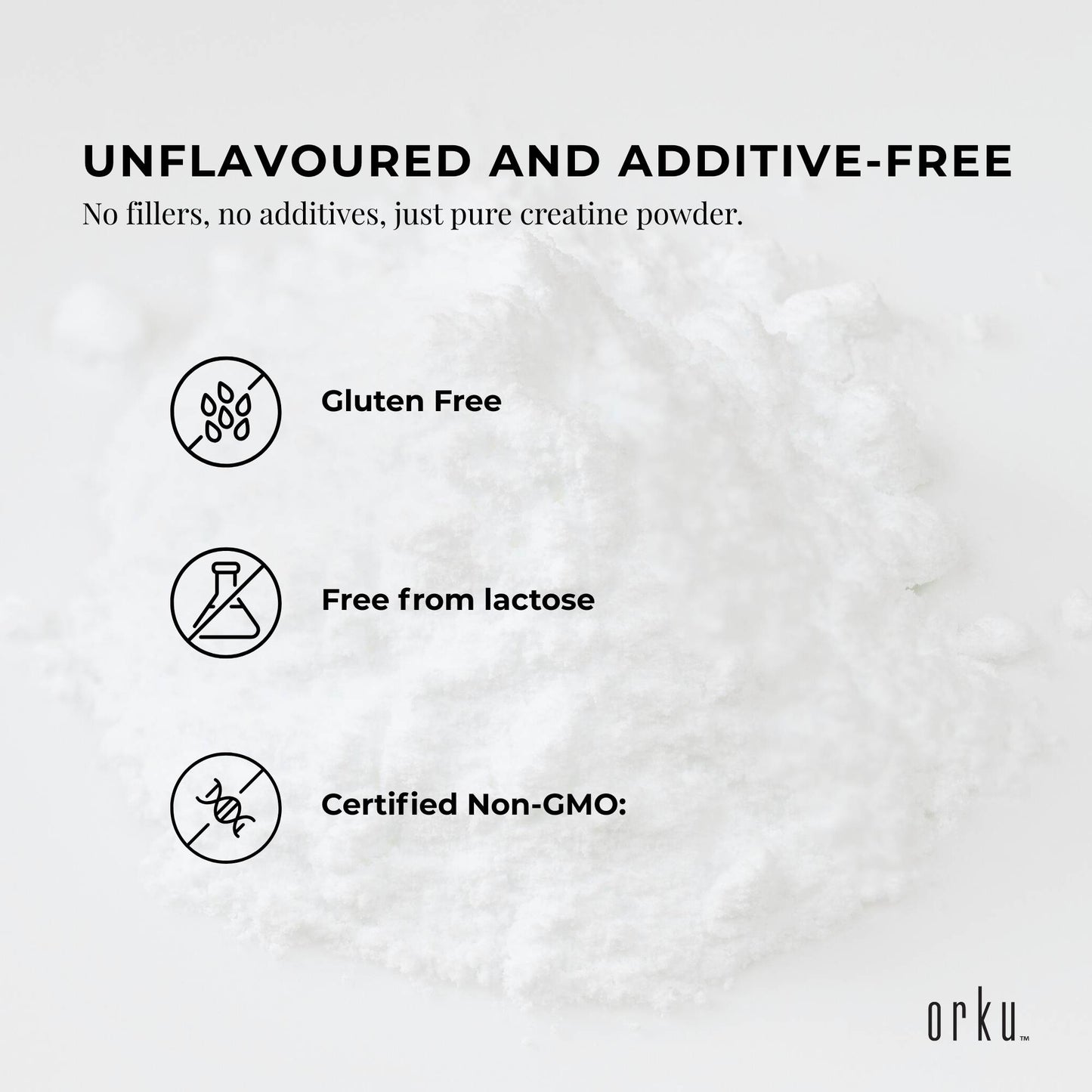 Orku 10Kg Creatine Monohydrate Powder – 200 Mesh Micronised | 99.9% Purity