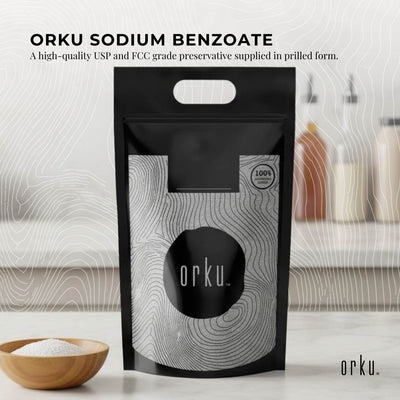 Orku 20Kg Sodium Benzoate USP/FCC Grade Prills – E211 Preservative CAS 532-32-1
