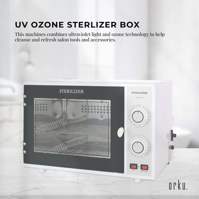 Orku 20L Ozone UV Steriliser Box - Beauty Equipment Salon Nail Tools Sterilizer